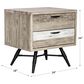 Blue River Bridges 2-Drawer Nightstand in Natural and Gray, , large