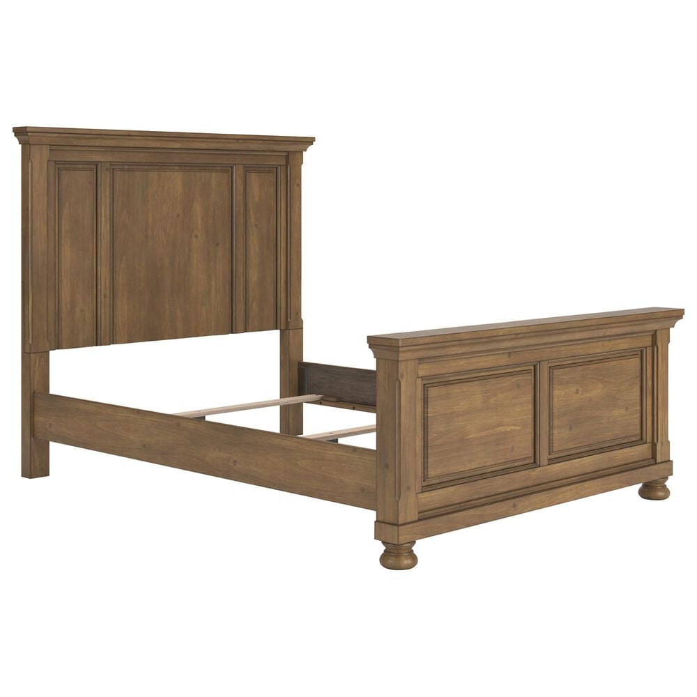 Ashley Feddinger Queen Panel Bed in Chestnut Brown, , large