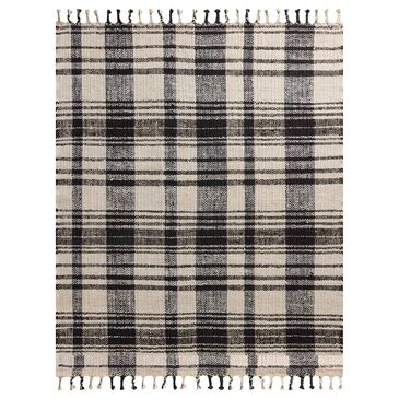 Magnolia Home Louie 7"9" x 9"9" Ivory and Black Area Rug, , large