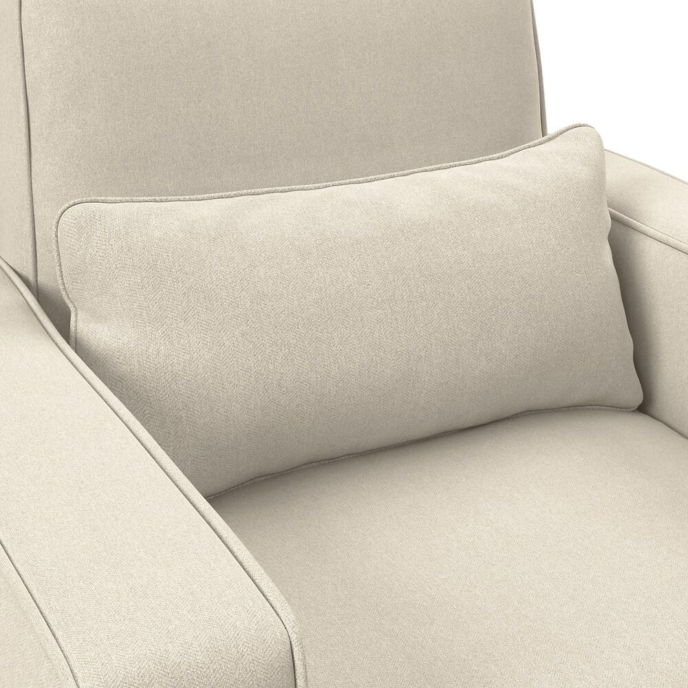 Bush Stockton Arm Chair and Ottoman in Cream, , large