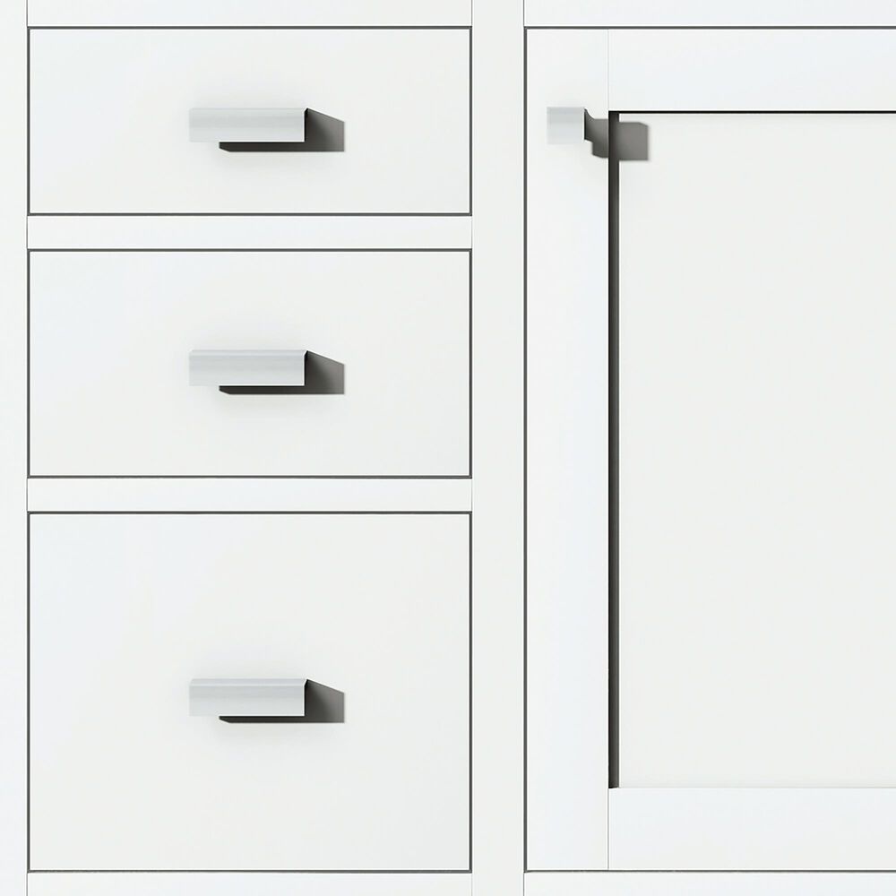 James Martin Vanities Addison 48" Single Bathroom Vanity in Glossy White with 3 cm Lime Delight Quartz Top and Rectangular Sink, , large