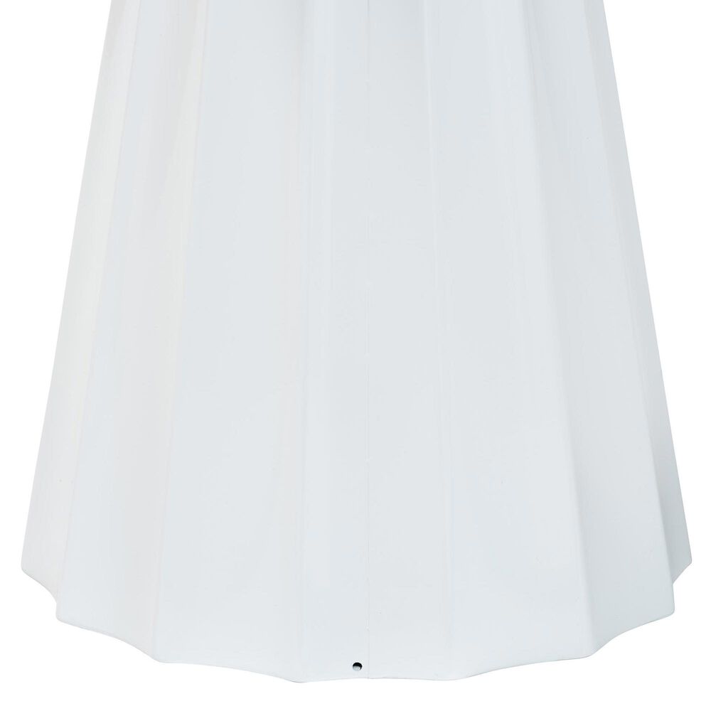 Baxton Studio Ulmer Patio Side Table in White, , large