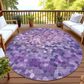 Dalyn Rug Company Kaleidoscope Plum 8" Round Indoor/Outdoor Area Rug, , large