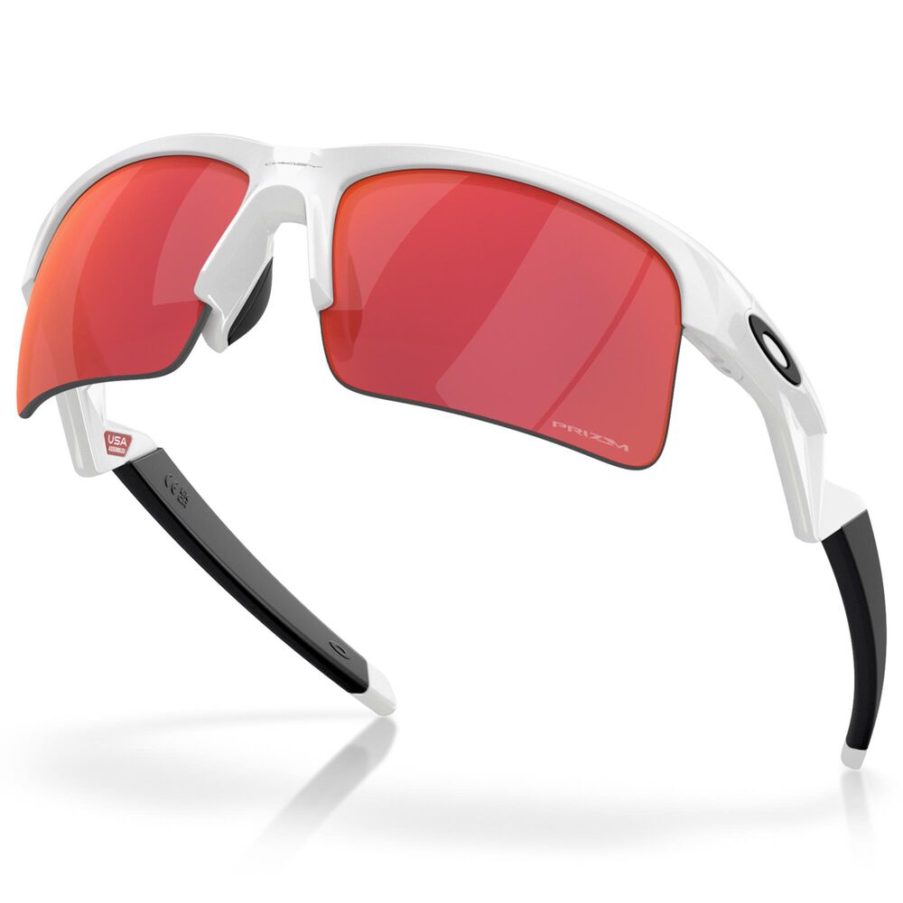 Oakley Sunglasses Capacitor Sunglasses with Prizm Field Lenses in Polished White, , large