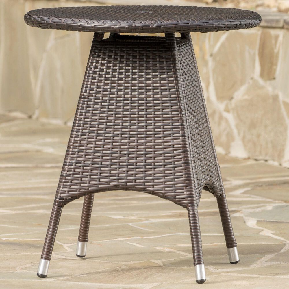 Hearth and Haven Corsica Patio Bistro Table in Brown, , large