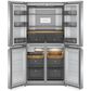 KitchenAid 19.4 Cu. Ft. Counter-Depth 4-Door Refrigerator with PrintShield Finish Metallic Steel, , large
