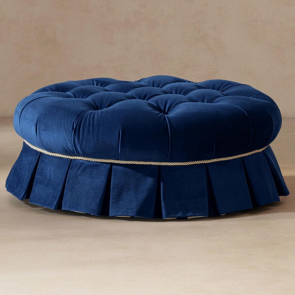 Jennifer Taylor Home Roquefort 24.5" Dog Sofa Bed with Box-Pleated Skirt in Navy Blue, , large