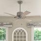 Hunter Gilrock 52" Ceiling Fan in Matte Silver, , large