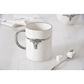 Pampa Bay Longhorns Mug in White and Silver, , large