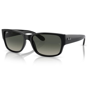 Ray-Ban Sunglasses with Grey Lenses in Polished Black, , large