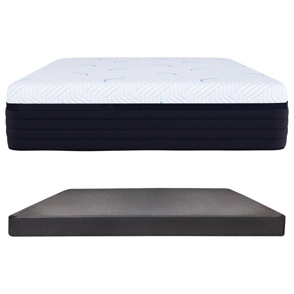Southerland Weston Plush Hybrid Queen Mattress with Low Profile Box Spring, , large