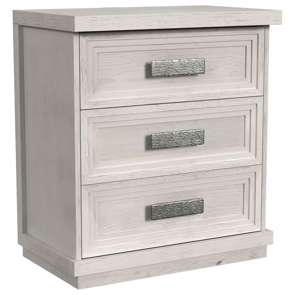 Mayberry Hill Avalanche 3-Drawer Nightstand in Antique White, , large