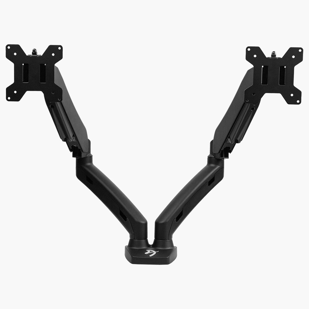 Arozzi Alzare Dual Gas Spring Monitor Arm in Black, , large