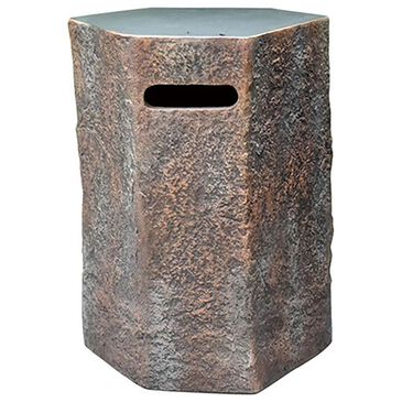 Elementi Fire Columbia Hexagon Tank Cover in Brown, , large