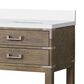 Lexora Home Norwalk 72" Double Bathroom Vanity in Grey Oak with White Carrara Marble Top and Rectangle Sink, , large