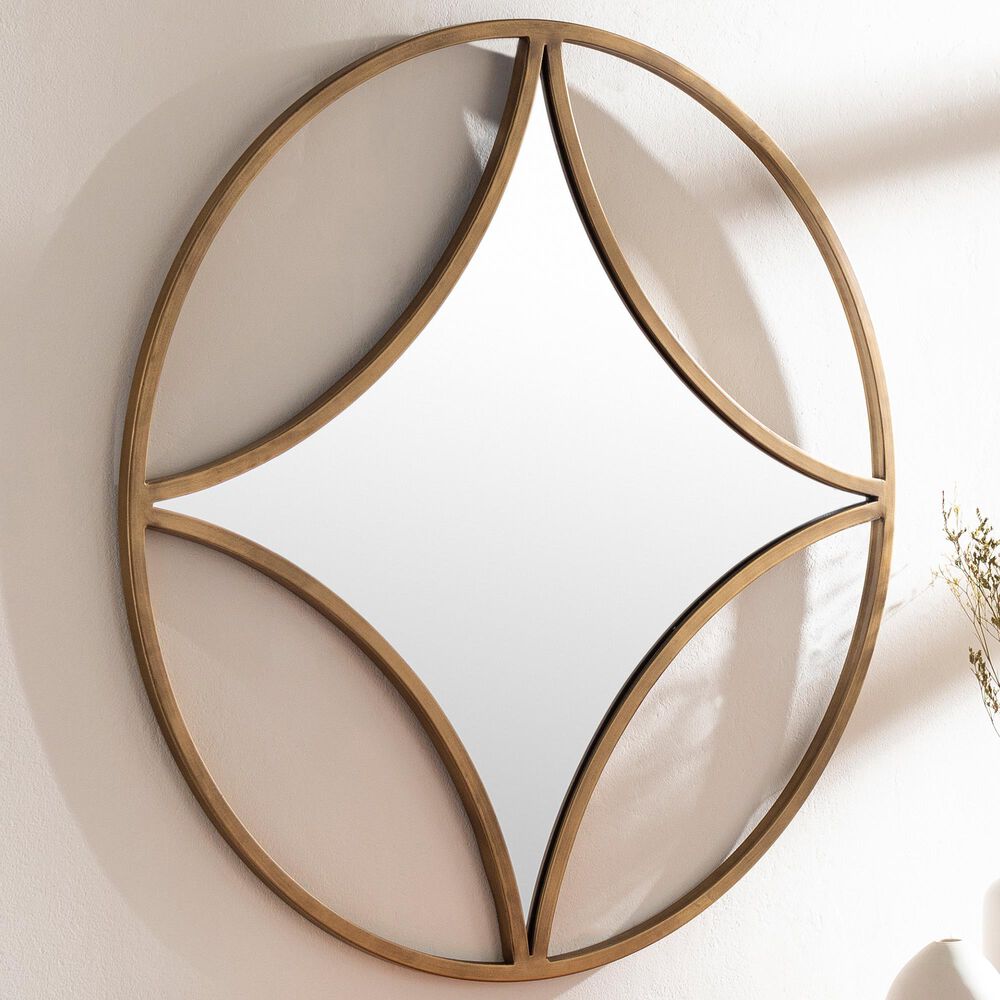 Surya Luxley Wall Mirror in Gold, , large