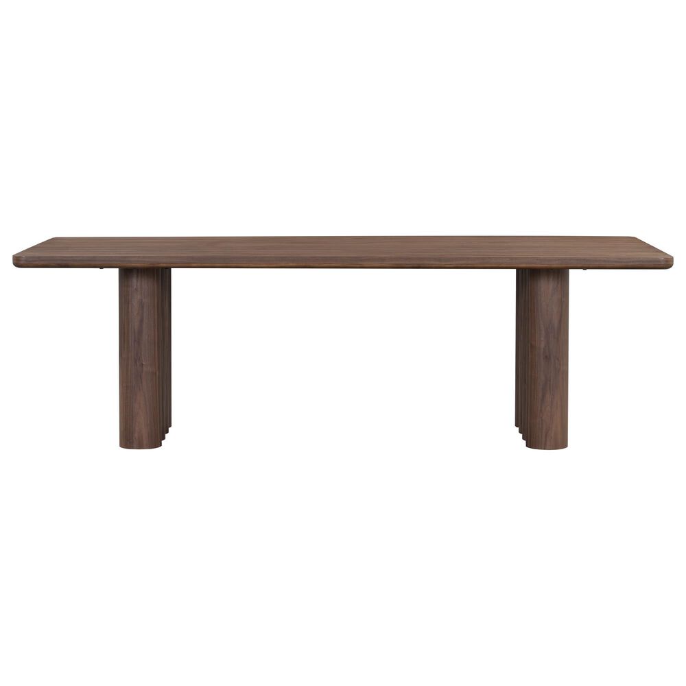 Alder &amp; Tweed Theodore and Gracie 7-Piece Rectangular Dining Set in Perfect Walnut, , large