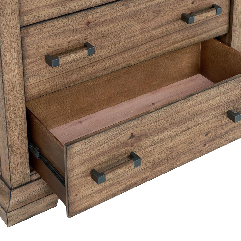 Sasha Lee Eagle River 5-Drawer Chest in Hickory, , large