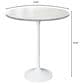Leisuremod LeisureMod Verve Collection Modern Bar Height Table White Base with 27 Round Light Natural Wood MDF Top, , large