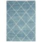 Nourison Brisbane BRI03 8"2" x 10" Aqua Area Rug, , large