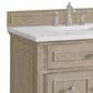 James Martin Vanities Lorelai 36" Single Vanity in Whitewashed Oak with 3 cm Arctic Fall Solid Surface Top, , large