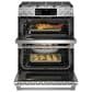 Cafe 30" Slide-In Front Gas Double Oven with Convection Range in Stainless Steel, , large