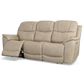 Flexsteel Crew 2-Piece Leather Power Reclining Living Room Set in Pebble, , large