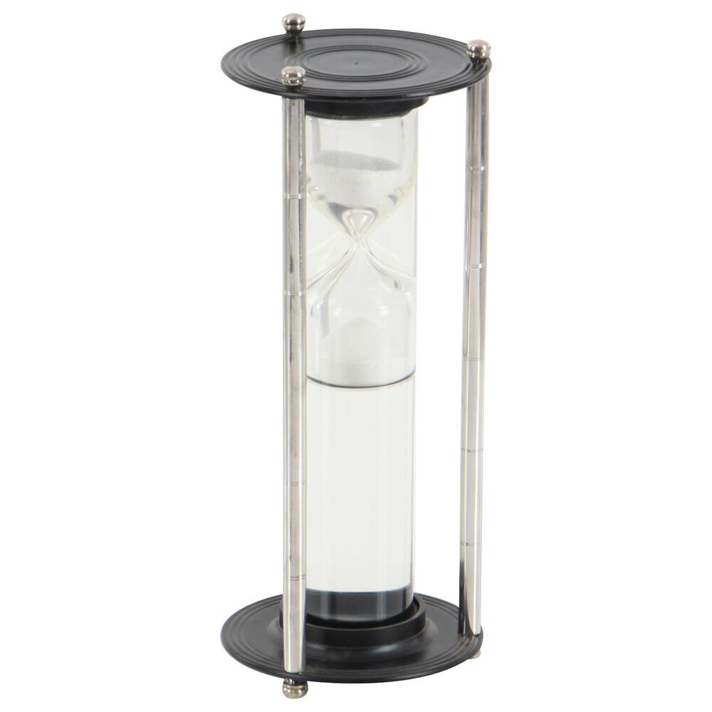 Maple and Jade 13" Sand Timer in Black, , large