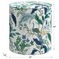 Rifle Paper Co Crafted by Cloth and Company Billie Ottoman in Peacock Blue/White, , large