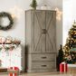GARVEE 65" Kitchen Pantry Cabinet in Gray, , large