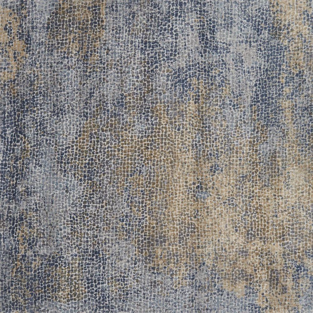 Loloi Patina PJ-05 5&#39;3&quot; Round Ocean and Gold, , large