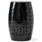 Hearth and Haven Lilac Outdoor Barrel End Table with Cylindrical Design in Black, , large