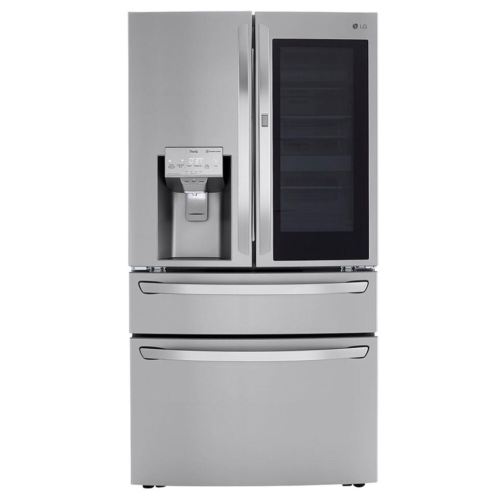 LG 23 Cu. Ft. Smart wi-fi Enabled InstaView Door-in-Door Counter-Depth Refrigerator w/ Craft Ice Maker - Stainless Steel, , large