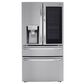 LG 23 Cu. Ft. Smart wi-fi Enabled InstaView Door-in-Door Counter-Depth Refrigerator w/ Craft Ice Maker - Stainless Steel, , large