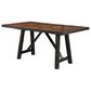 Steve Silver Halle 6-Piece Counter Height Dining Set in Ebony and Honey, , large