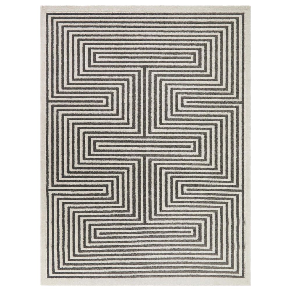 Balta Rugs Resist Teodozia Charcoal 5"3" x 7" Area Rug, , large