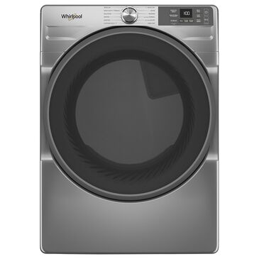 Whirlpool 7.4 cu. ft. Smart Front Load Electric Dryer with Wrinkle Shield Option in Radiant Silver, , large