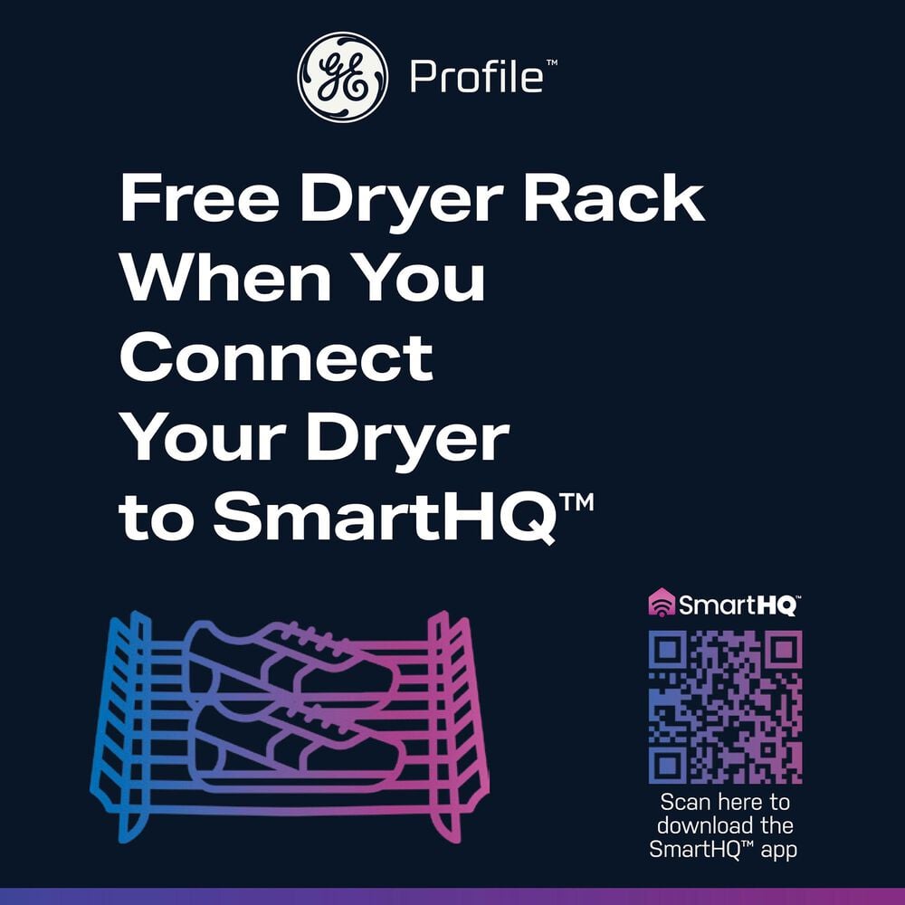 GE Profile 7.3 Cu. Ft. Smart Front Load Electric Dryer with Steam and Washer Link in Sapphire Blue, , large