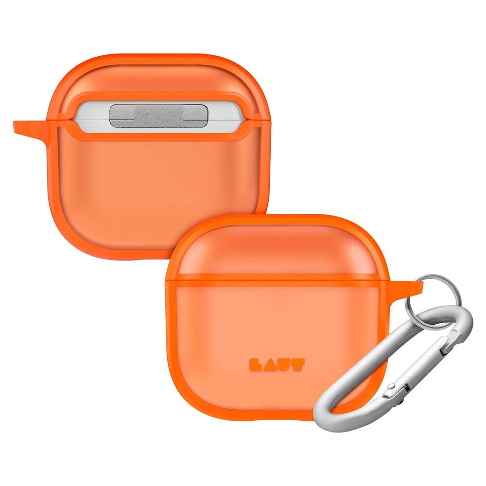 LAUT Huex Protect Case for AirPods 4 in Neon Orange, , large