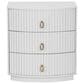 Linon Home Decor Chantel 3-Drawer Nightstand in White, , large