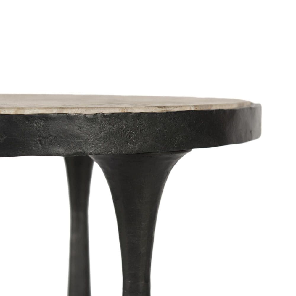 Four Hands Billings End Table in Fossil Marble, , large
