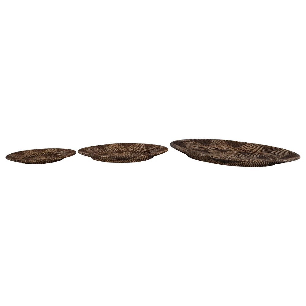Maple and Jade 28&quot; x 28&quot; Round Wall Decor in Beige and Mocha &#40;Set of 3&#41;, , large