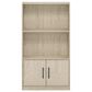 HOMLUX 3-Tier Open Shelf Bookcase with 2-Door Storage Cabinet in Metropolitan Pine, , large