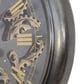 Yosemite Home Decor Pocket Watch Gear Wall Clock in Black and Gold, , large