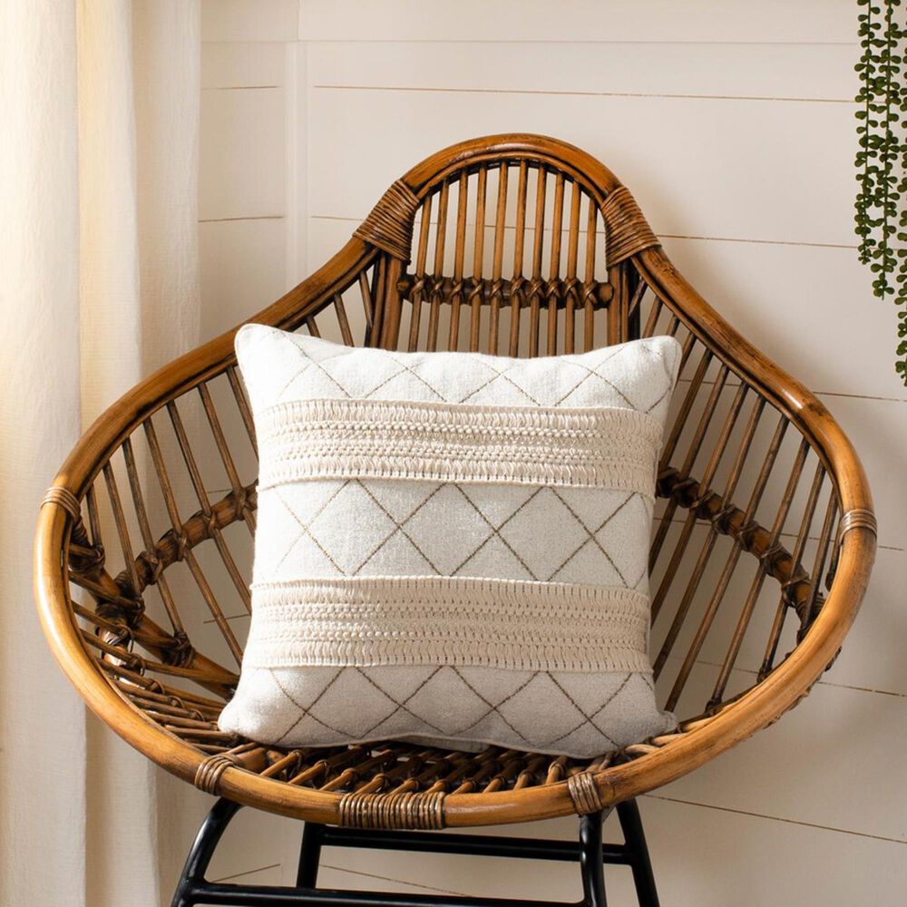 Safavieh Braxton Pillow in Cream, , large