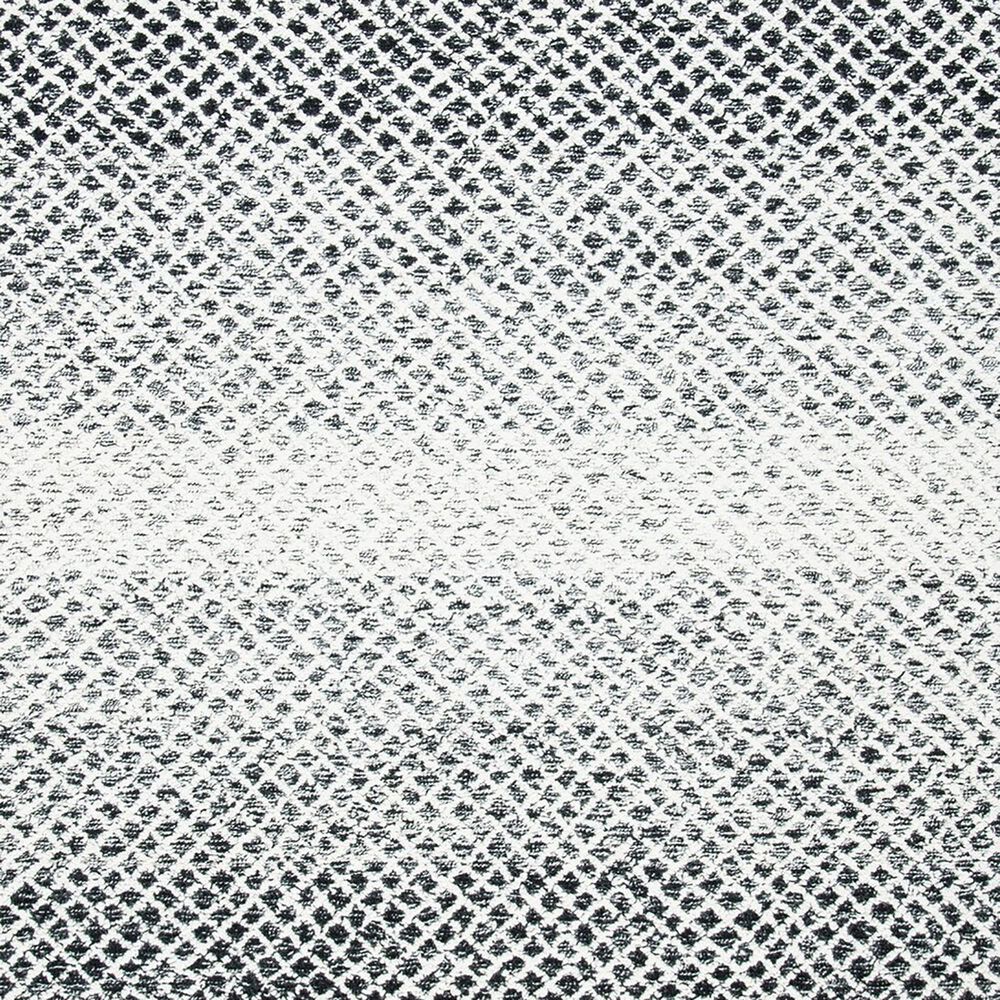 Safavieh Micro-Loop 5&#39; Square Black and Ivory Area Rug, , large