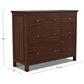 Archbold Furniture Heritage 6 Drawer Combo Dresser in Brown Mahogany, , large