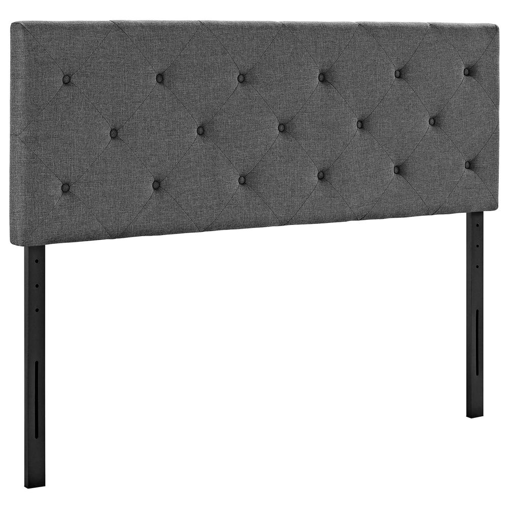 Modway Terisa Upholstered Fabric King Headboard in Gray, , large