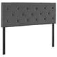 Modway Terisa Upholstered Fabric King Headboard in Gray, , large