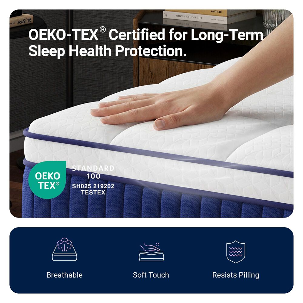Avenco Spring Thread 10" Medium Queen Mattress in a Box, , large